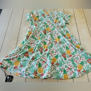 Sweet Bamboo girls pineapple twirly dress